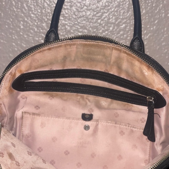 Kate Spade Black Satchel Dome-Shaped Handbag - Picture 6 of 9